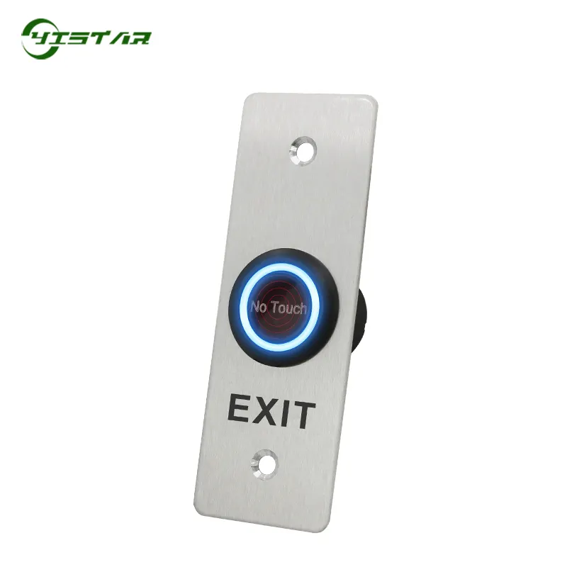 Thép Không Gỉ 12V Cửa Mở Nút Nhựa Chuyển Đổi Cảm Biến Hồng Ngoại Push Exit Button EI01B-SL Hệ Thống Kiểm Soát Truy Cập