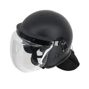 Equipo de protección facial de cabeza completa táctico ABS personalizado casco antidisturbios antirebelión para hombres para suministros de seguridad de autodefensa