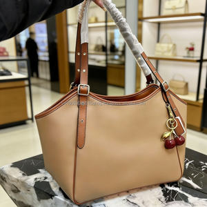 Wholesale Women's Luxury Design New York Style Canvas Large Capacity <b>Tote</b> Handbag Designer Bags for Women Sac Pour Femme Leather - Product Image 4