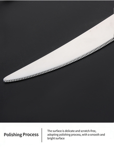 Ensemble de <span class=keywords><strong>couverts</strong></span> GEMEI Star Diamond Series en acier inoxydable, compatible <span class=keywords><strong>lave</strong></span>-<span class=keywords><strong>vaisselle</strong></span>, pour <span class=keywords><strong>6</strong></span> personnes, usage domestique et hôtelier, 24 pièces. - Product Image 3