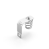 Ressort en acier inoxydable personnalisé spirale Compression Contact batterie Shrapnel D Taille Nickelage Matériel de précision