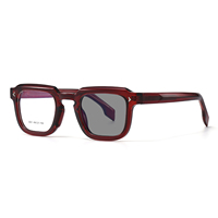 2003 Fabriqué en Chine Logo personnalisé acétate nuances polarisées hommes femmes lunettes de soleil fabricant Vintage grosses lunettes à monture carrée