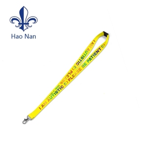 Factory Custom Lanyard Ribbon Neck Strap Custom Polyester Lanyard With Metal Hook for Event