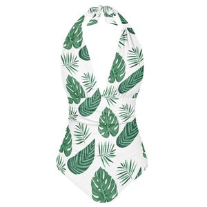 Halter <span class=keywords><strong>maillot</strong></span> <span class=keywords><strong>de</strong></span> <span class=keywords><strong>bain</strong></span> une pièce <span class=keywords><strong>Sexy</strong></span> col en V maillots <span class=keywords><strong>de</strong></span> <span class=keywords><strong>bain</strong></span> vert Monstera femmes baigneurs <span class=keywords><strong>maillot</strong></span> <span class=keywords><strong>de</strong></span> <span class=keywords><strong>bain</strong></span> livraison directe femme natation vêtements <span class=keywords><strong>de</strong></span> plage - Product Image 4