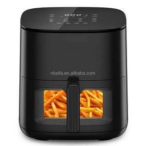 Aifa-Friteuse intelligente numérique à double tiroir 12L, thermomètre à viande, à double chauffage, à fenêtre en verre - Product Image 3