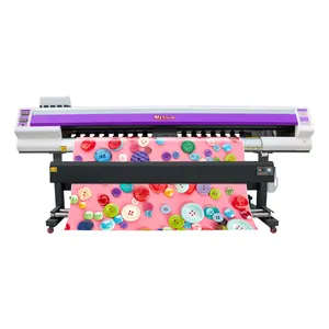 New typ niedrigen preis 1.8m 6ft breit format digital Eco lösungsmittel drucker und cutter druck maschine preis