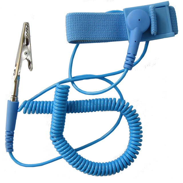 Antistatic ESD PU Blue Wrist Strap SP-WRI01
