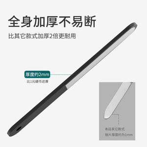 Stainless Steel <b>Nail</b> <b>File</b> 180 Grit Durable Manicure Tool Black And Silver Round Tip - Product Image 5