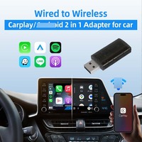 Mini CarPlay Smart Box Adaptador automático inalámbrico Dongle Plug & Play para automóvil Tiene CarPlay con cable