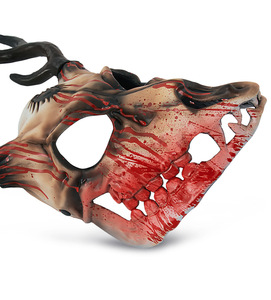 Nouveau Masque HLC en Os de Mouton et Bois de Cerf, Or Antique, pour Halloween, Jeux de Rôle, Costumes, Événements, Fêtes Steampunk - Product Image 2