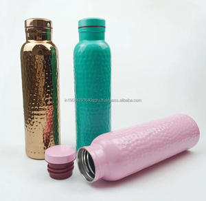 Bouteille d'eau en métal cuivré Pure Handmade New Style Copper Water Bottle Enamel Printed Traveling And Gym - Product Image 2