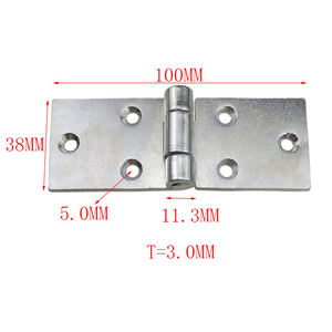 Hm1118 Verdikte Platte Scharnierklep Scharnieren, Ijzeren Dozen Kast Deuren Connector Deurscharnieren - Product Image 4
