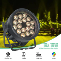 HT.STGL LED 18x10W RGBW 4in1 Extérieur Étanche Par Lumière Faisceau Réglable DMX Éclairage de Scène