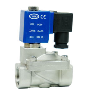 16bar <span class=keywords><strong>Pilot</strong></span> normalde kapalı SS316 BSP Solenoid valf su 24 volt 220 volt için - Product Image 2