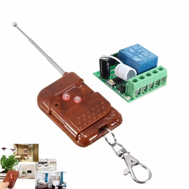 1CH 433MHz Relay Wireless RF Remote Control Switch Receiver 10A 12V DC Automatic Wireless Remote Control