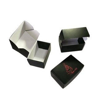 Custom Logo Printing matte black Corrugated Mailer Gift Box