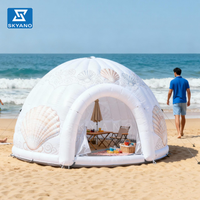 Tente gonflable, tente dôme blanche pour le camping, la publicité commerciale, la décoration promotionnelle