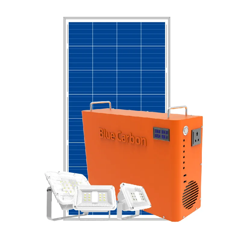 블루 카본 고효율 lifepo4 태양 전지 팩 태양 전지 시스템 휴대용 태양열 발전기 태양 전지 스테이션