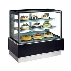 SPM ekran buzdolabı soğutucu OEM cam kapi dondurucu pasta ekran buzdolabı iyi kalitede