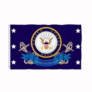 Outdoor Display American Banner Flag Popular Blue 3X5 FT Custom US Navy Flags 3x5ft