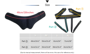 Cinturón <span class=keywords><strong>de</strong></span> Soporte para <span class=keywords><strong>Hernia</strong></span> <span class=keywords><strong>Inguinal</strong></span> <span class=keywords><strong>de</strong></span> Neopreno para Hombre, Ajustable con Almohadillas <span class=keywords><strong>de</strong></span> Presión Dobles y Removibles - Product Image 4