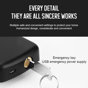 Cảm Biến Từ Tính Wifi Phím Bên Thông Minh Thiết Lập Chốt Cửa Đôi Tt Khóa Điện Kỹ Thuật Số <span class=keywords><strong>Keyless</strong></span> Nhập Cửa Khóa Với Dấu Vân Tay - Product Image 2