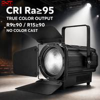 Projecteur motorisé LED 300W avec zoom, RGBALC, contrôle DMX512 13 canaux, lentille asphérique, diffuseur doux pour scène de concert