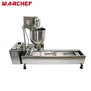 Máquina automática eléctrica para freír rosquillas, de acero inoxidable, una sola fila, fabricante de rosquillas