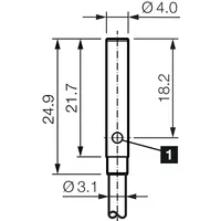 Boîtier en acier inoxydable, amplificateur intégré, capteur de proximité inductif DCC4.0V1.5POLK