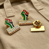 Broche drapeau pays arabe or bon marché épinglette drapeau insigne de paix personnalisé