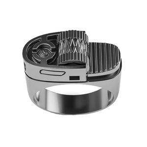 แหวนแต่งงานสีทอง14K สำหรับผู้ชายแหวนสไตล์คลาสสิกประดับเพชรดีไซน์สุดสร้างสรรค์ - Product Image 6