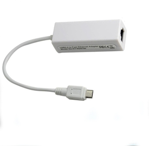 Adaptateur réseau <span class=keywords><strong>LAN</strong></span> Micro <span class=keywords><strong>USB</strong></span> 2.0 vers Fast Ethernet RJ45 100Mbps Blanc - Product Image 2