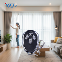 YET001 Control Remoto Inalámbrico de 433mhz con Código de Aprendizaje 1527, Transmisor RF para Puertas Correderas, Puertas Batientes, Puertas Enrollables