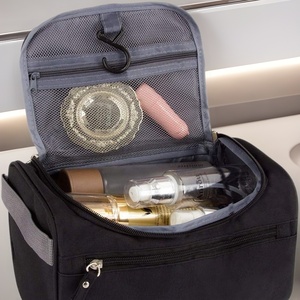 Organizador de Cosméticos de Gran Capacidad, Bolsa de Maquillaje Multifuncional con Gancho, Cierre Impermeable y Material Tipo Toalla - Product Image 2