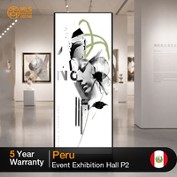 Pantalla LED para Exposiciones P1.53, Pantalla Digital Móvil para Interiores, Diseño de Gabinete Delgado con Soporte de Piso, Sistema Plug and Play