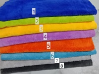 Chiffon en microfibre très vendu, sans bords, en polaire corail 500 g/m², écologique, anti-rayures, pour le nettoyage de voiture, serviette de lavage auto en microfibre