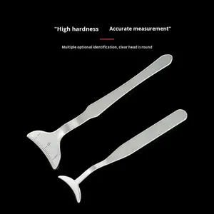 ไม้บรรทัดวัดความงามรอบดวงตา ทำจากไทเทเนียมอัลลอยและสแตนเลส พร้อมสเกลวัด สำหรับวัดกระดูกคิ้ว - Product Image 5