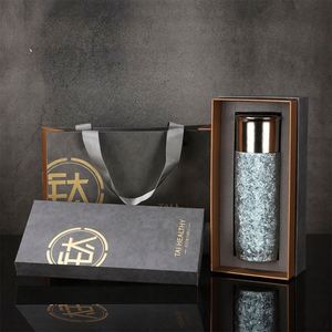 Botellas de Vacío de Titanio Puro de Doble Capa Personalizadas para Tazas Aisladas y Tazas de Café con Aislamiento Térmico para Uso en la Oficina - Product Image 3