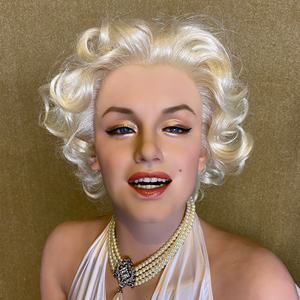 Escultura de cera de silicona realista de Marilyn Monroe, tamaño real, cera para museo - Product Image 6