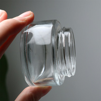 Meilleur prix Rond Cosmétique Petit 5g Mini Pot en Verre avec Couvercle Contenants de Baume Beurre à Lèvres Pots Cosmétiques Emballage avec Couvercle