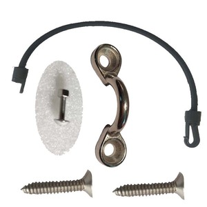 Mosquetón de Acero Inoxidable con Cordón de Goma de 45 cm para Uso en Barcos al Aire Libre - Product Image 4