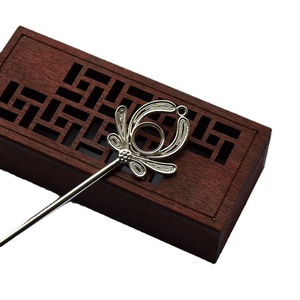 Gold Plated And Silver Plated Hairpin 160Mm Hollow Flower Stamen Antique Style <b>Wedding</b> <b>Accessory</b> DIY - Product Image 5