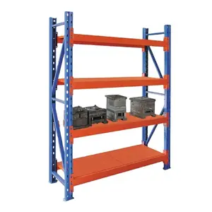 Custom adjustable 4 tier racking warehouse assembly rack system warehouse shelving storage equipment