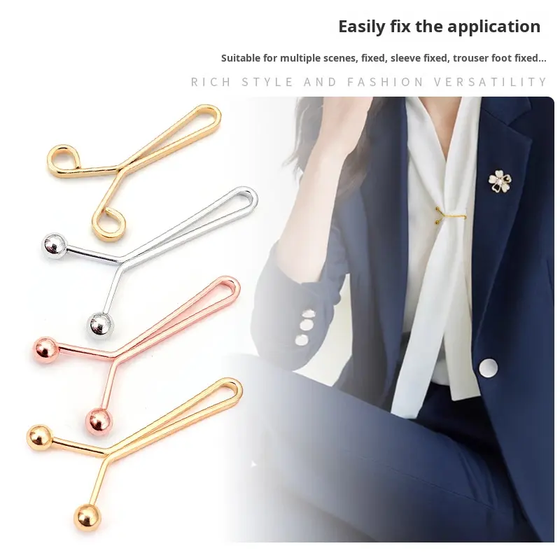 U Shape No Sewing Required Invisible Pin Clothes Clip for Scarf Waist ...