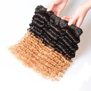 Wholesale Hair Bundles Deep Wave Human Hair Tape in Extensions Cuticle Aligned Virgin Hair 1 Pack