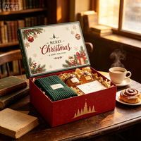 Boîte cadeau de Noël en forme de pot de miel avec tiroir, estampage doré, emballage festif pour écharpe, livre, coffret cadeau café, présentoir, vente en gros
