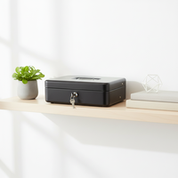 Tiroir-caisse métallique portable grand format à comptage automatique, sécurisé, avec porte-billets, pour une utilisation pratique – Vente directe usine