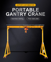 Grue à portique mobile de faible puissance (1T / 2T / 5T) avec option de palan électrique ou manuel