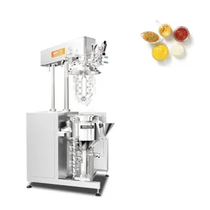 Yekeey 50L 100L 300L Food Sauce Homogenizer Mixer with Vacuum and Heating Jacket