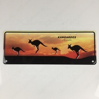 Targa Automobilistica in Metallo Alluminio Goffrato Souvenir di Melbourne Australia, Targa con Numero di Immatricolazione, Targa Veicolare